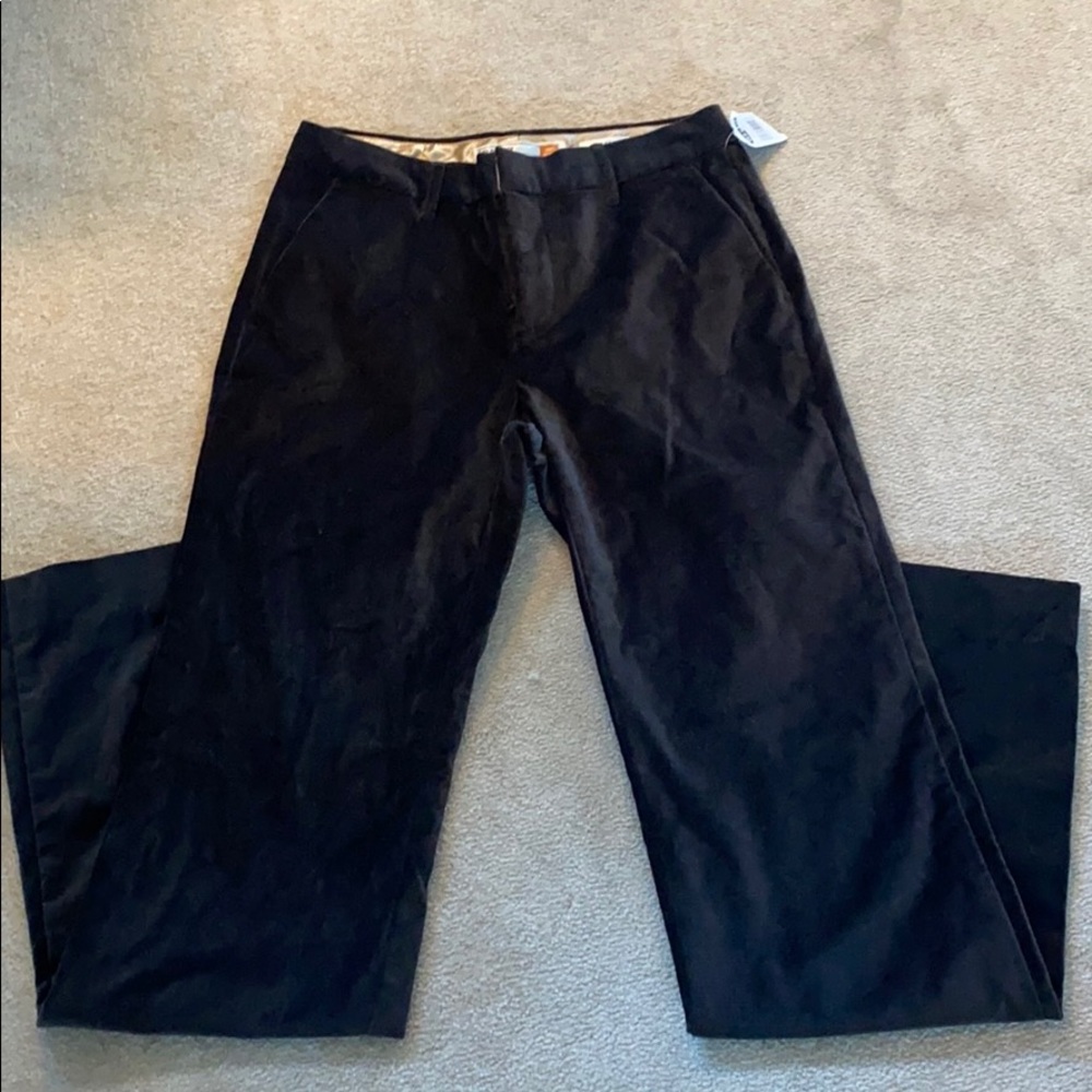 Old Navy black velvet pants sz 2 NWT